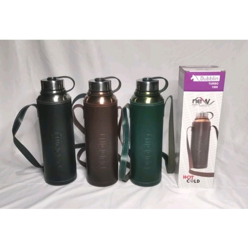Termos DUBBLIN/ 3OTOL turbo Kapasitas 1500ml Tahan Panas Dan Dingin Stenlist stell 304 Free Tas Boto