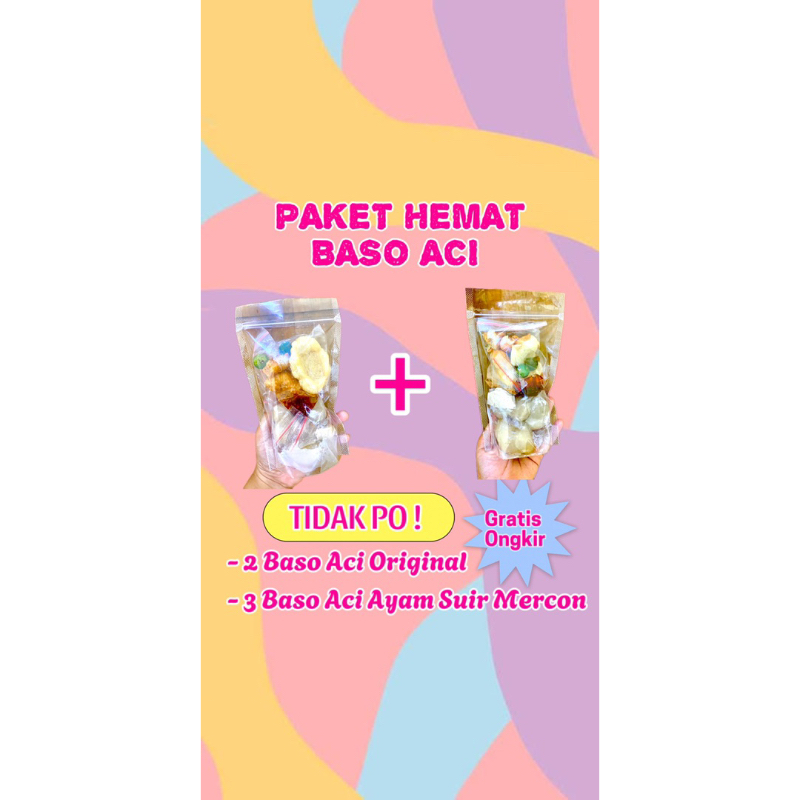 

PAKET HEMAT BASO ACI AYAM SUIR MERCON DAN BASO ACI ORIGINAL || CECEU.MILAN_