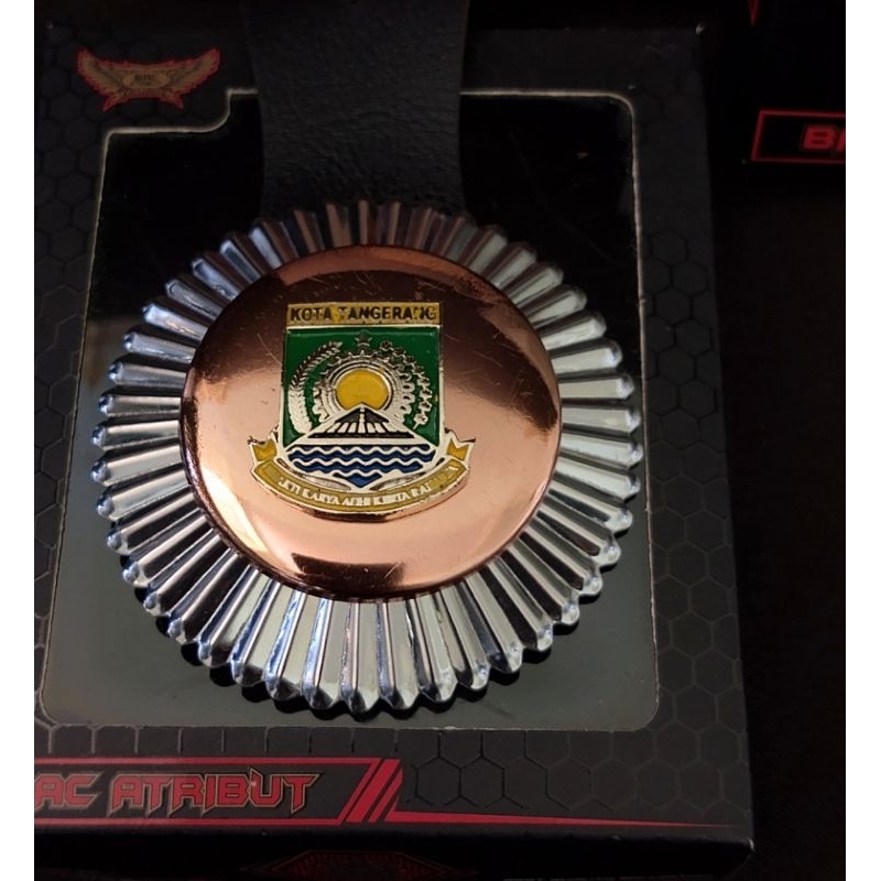Tanda Jabatan Lurah Daerah Kota Tangerang Perunggu Silver