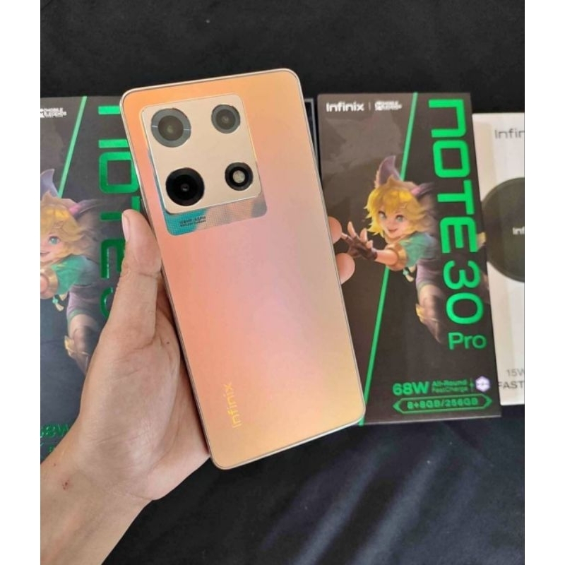 infinix note 30 pro 8/256GB fullset original second mulus like new