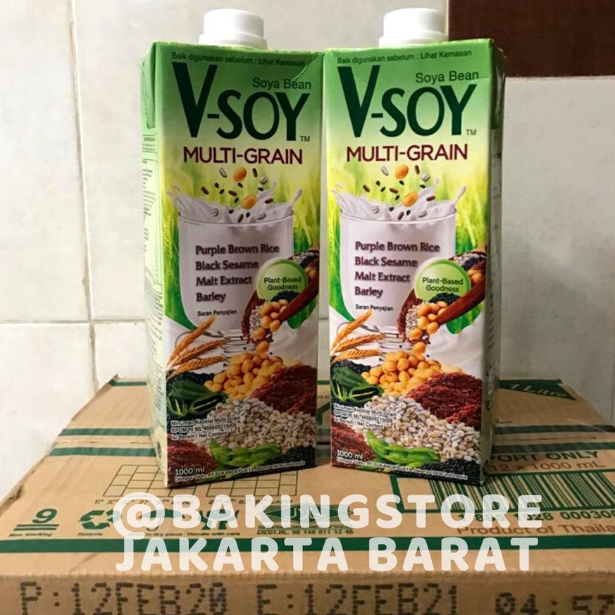 

Discount Vsoy Multigrain 1 Liter Soy Milk Susu Kedelai PTF