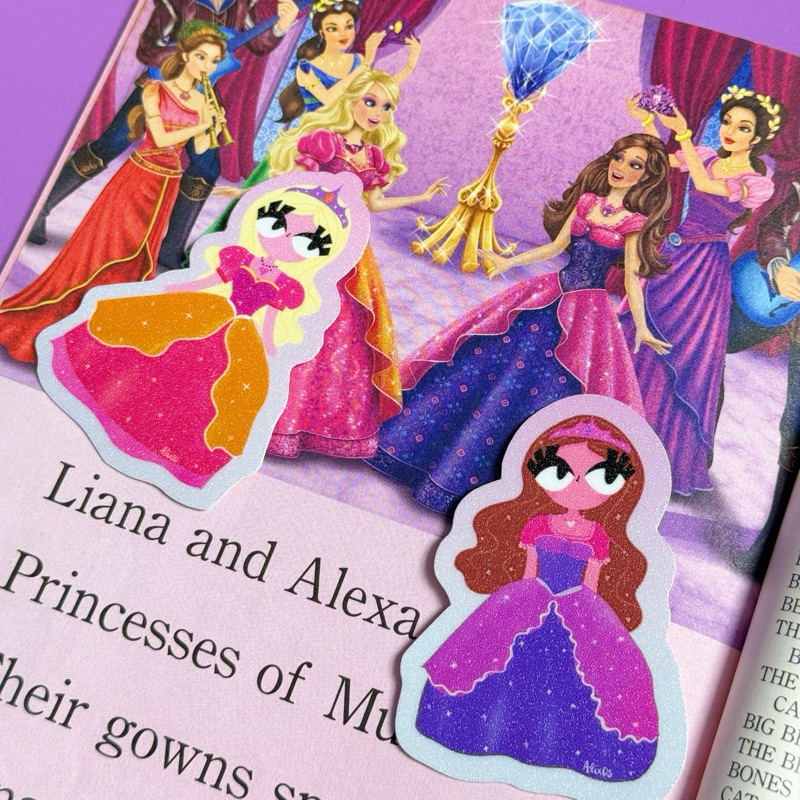 

Barbie and the Diamond Castle Diecut Glitter Sticker by Alixos