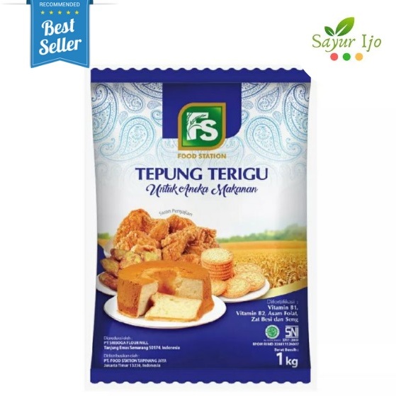 

Tepung Terigu Food Station 1 KG / Pack Premium Flour Aneka Masakan Serbaguna