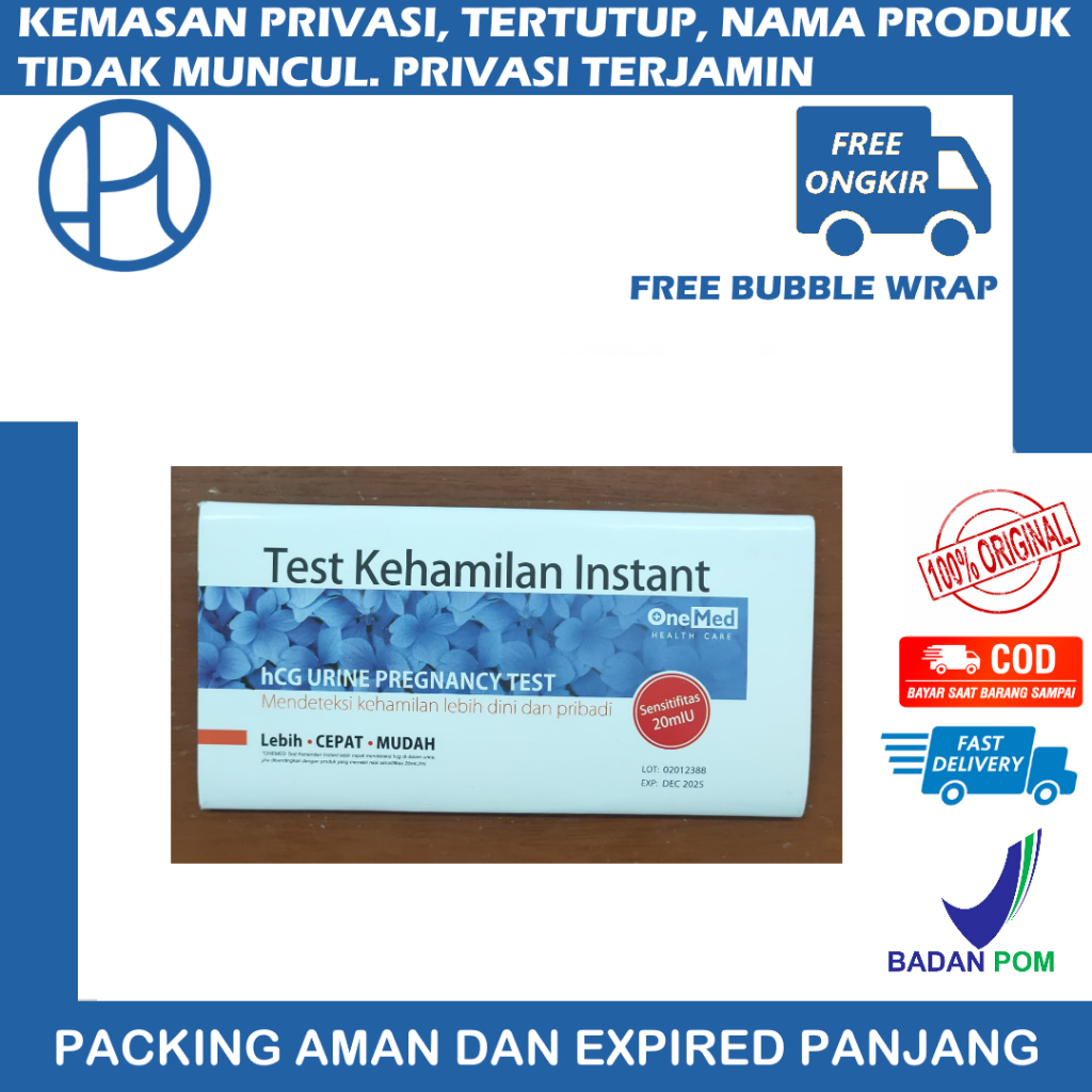 TES KEHAMILAN TESTPACK ONEMED TESPEK ONE MED HCG MURAH ONE MED HAMIL TES HAMIL TEST PACK TESPEK TES