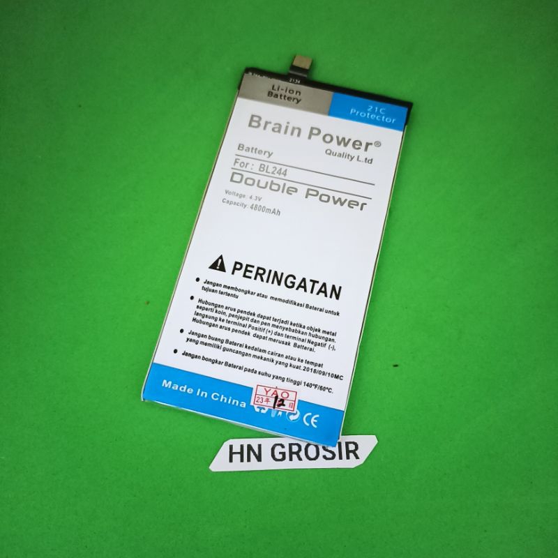 Baterai BL244 For LEN0V0 Vibe P1 Turbo P1a40 BL244 BL 244 double power battery batre batrai batrei h