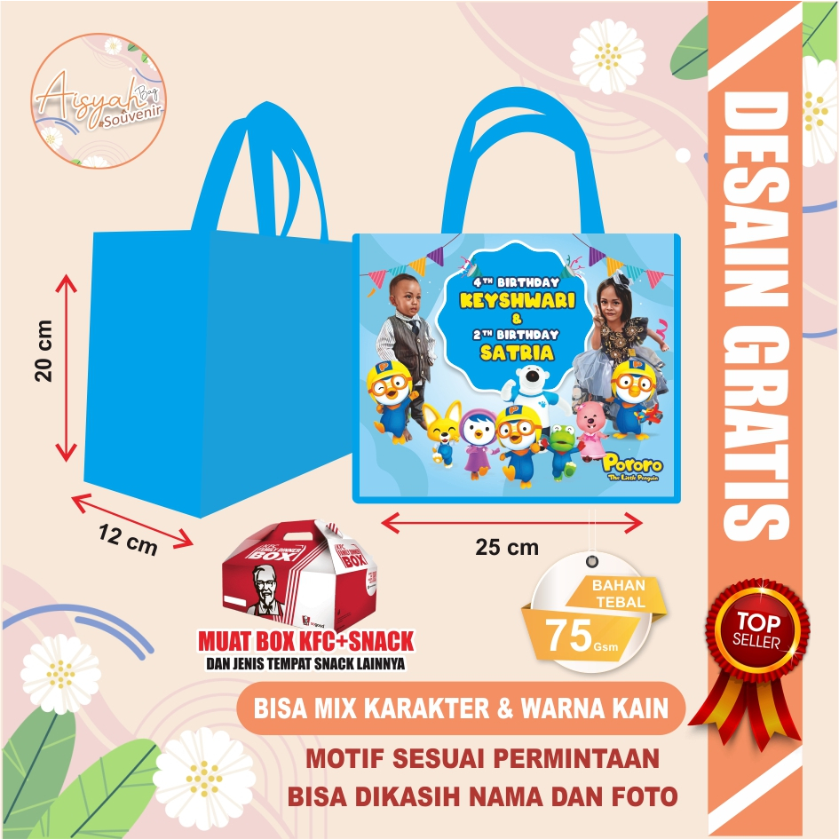 

TAS ULTAH pororo / TAS pororo / TAS ULANG TAHUN pororo / TAS ULTAH / TAS ULTAH ANAK / TAS ULANG TAHUN