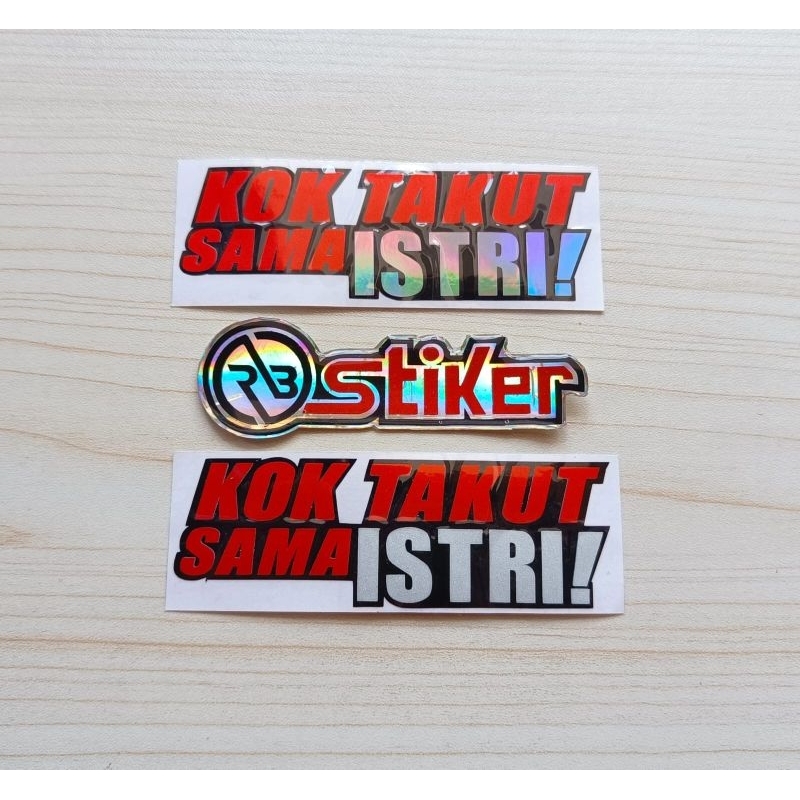 

Stiker Kok Takut Sama Istri sticker cutting
