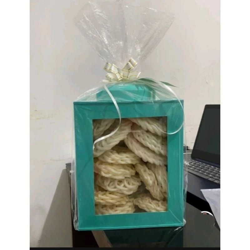 Toples Kaleng Kerupuk Jadul ( XL) Warna warni Vintage Gaya Retro Uk 15x20 cm