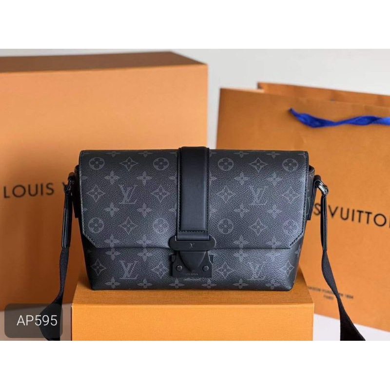 TAS VIP SELEMPANG BAHU TAS IMPORT HITAM PRIA WANITA TAS LV