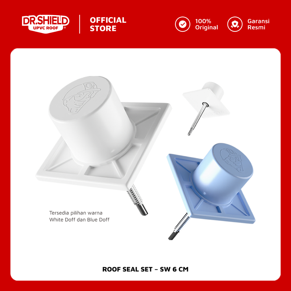 AKSESORIS DR.SHIELD - Roof Seal Set SW 6 cm / SKRUP / BAUT ATAP UPVC DR. SHIELD