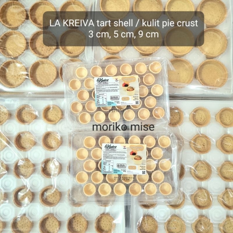 

TART SHELL kulit pie crust egg tart pie LA KREIVA cangkang tart pastry siap pakai 3 cm 5,7 cm 9 cm