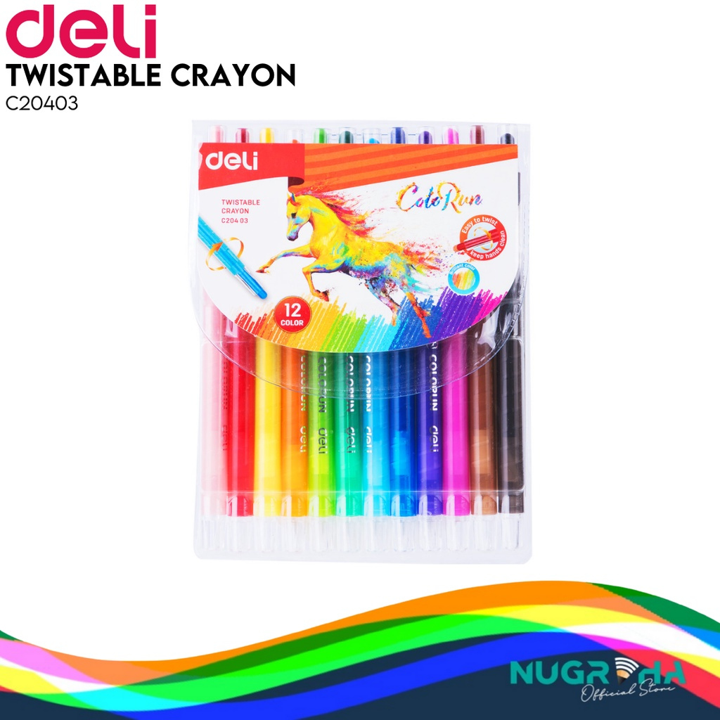 

Deli | Twistable Crayon ColoRun 12 warna | C20403