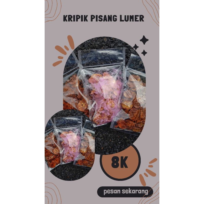 kripik pisang lumer