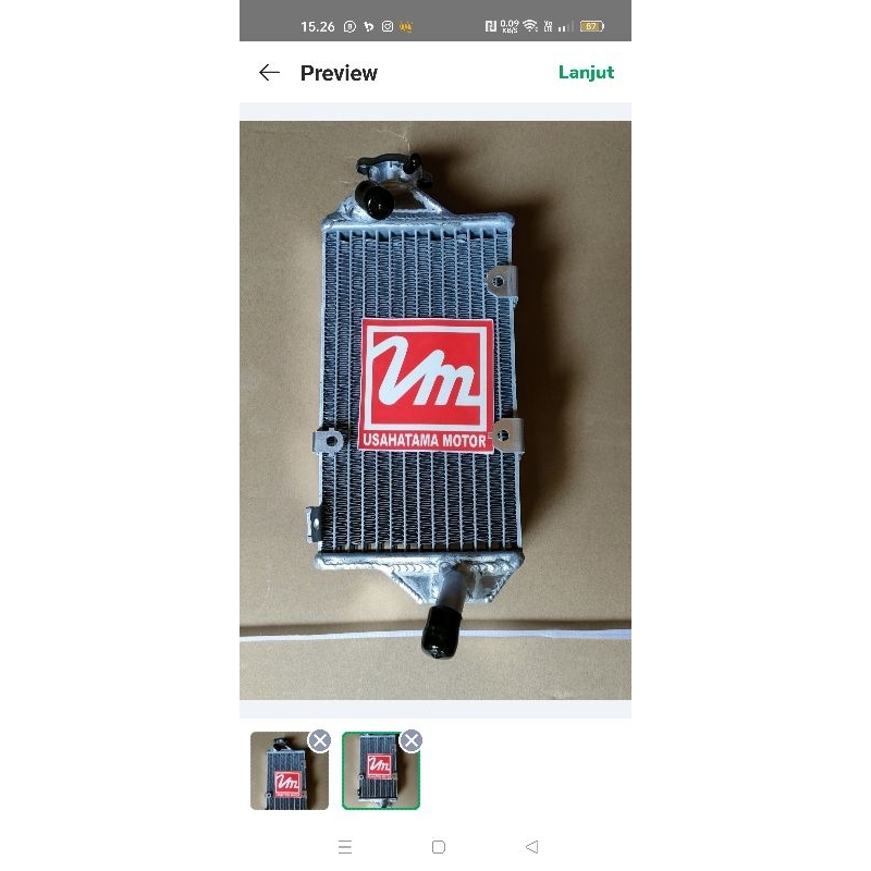 Radiator aluminium Honda CRF 250