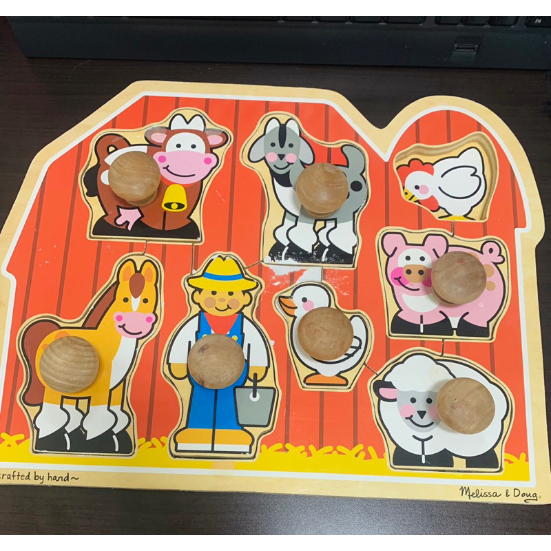 preloved jumbo knob puzzle melissa and doug