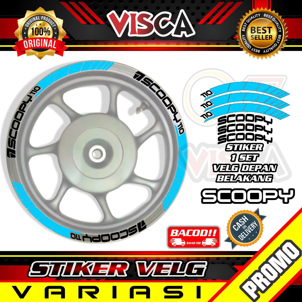 Stiker Velg List Velg Motor Stiker Velg Scoopy new 01