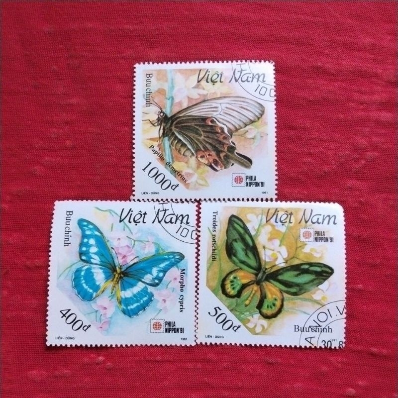 

perangko kuno Vietnam 3 pcs