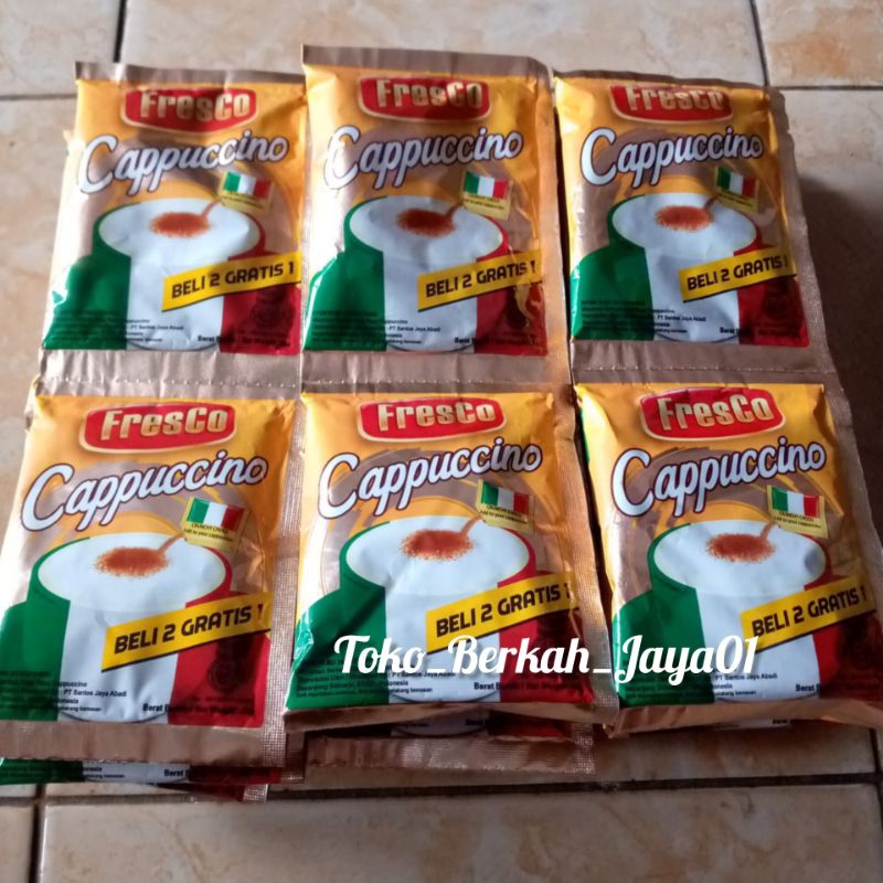 

Fresco cappucino 1 renceng 15 sachet