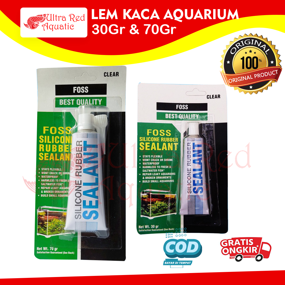 Lem Kaca Aquarium Silicone Foss Sealant Aquascape