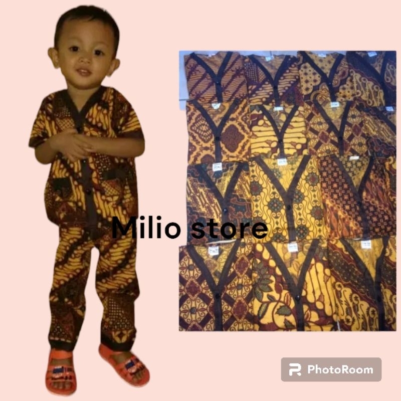 PIYAMA BATIK ANAK 06bln - 7th ( S.M.L.XL.XXL) / setelan piyama anak khas jogja / piyama batik anak k