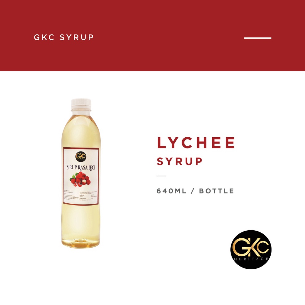 

Kode HZD124 Sirup Leci Lychee Syrup Minuman GKC Heritage 64 ml