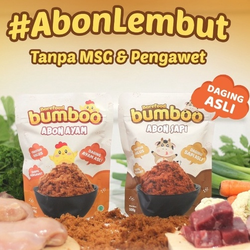 

KODE GP242 BUMBOO Abon Asli Tekstur Lembut MPASI Si Kecil Sumber Protein Tanpa MSG Tanpa Pengawet