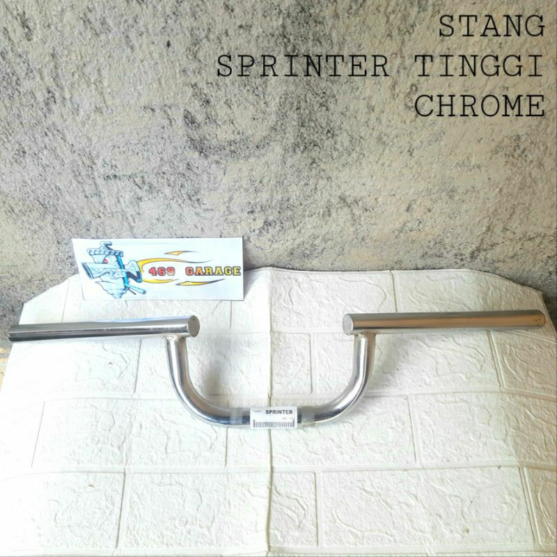 Stang / Stir Sprinter Tinggi Chrome Bahan Tebal | Bisa Untuk  Cb Vixion W175 Xabre  Tiger Ninja Rxki