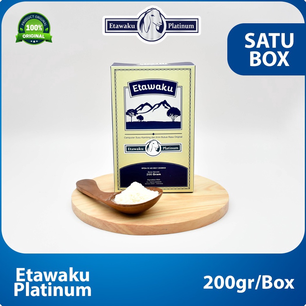 

Kode KRX75 Etawaku Platinum Susu Kambing Etawa Murni Krimer Bubuk yang Berkhasiat Tinggi Memiliki Kandungan Protein dan Vitamin Kompleks yang lengkap dan Rendah Lemak