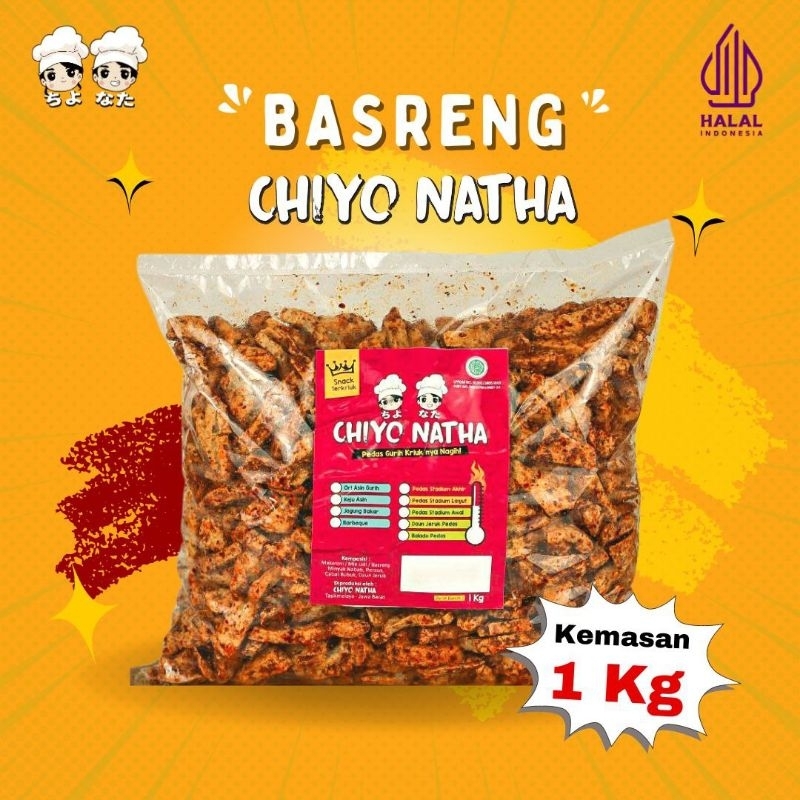 

Basreng 1Kg Chiyo Natha Snack Pedas Kriuk