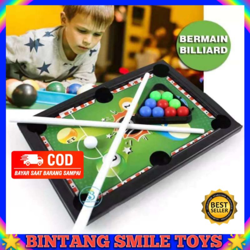 MAINAN ANAK DELUXE BILIARD SNOOKER BOLA GAME / MAINAN BILIARD SNOOKER BOLA TABLE BILIAR PROMO TERMUR