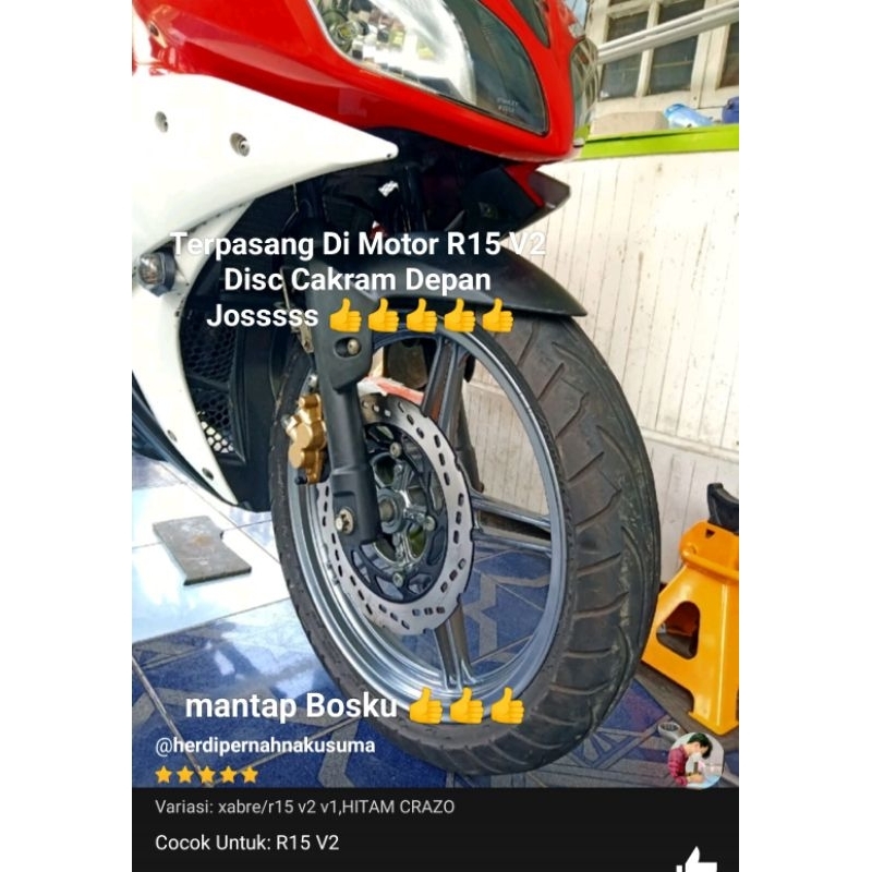Piringan Disc Cakram Depan Variasi 267mm R15 V2 Vixion R New XABRE MT15 XSR 155 pnp Model Variasi