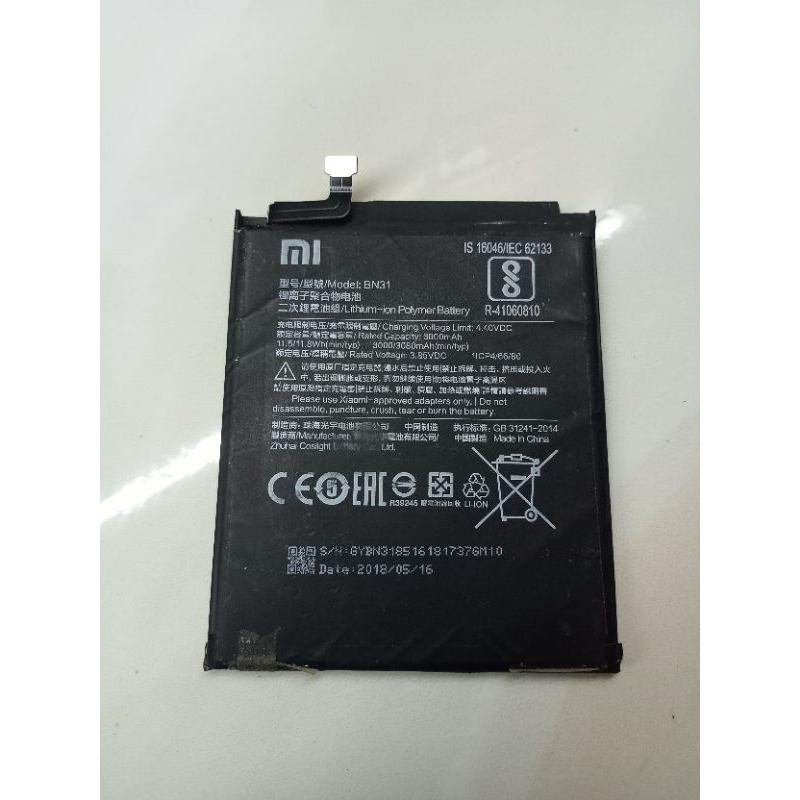 BATRAI XIAOMI REDMI S2 BN31 ORI CABUTAN
