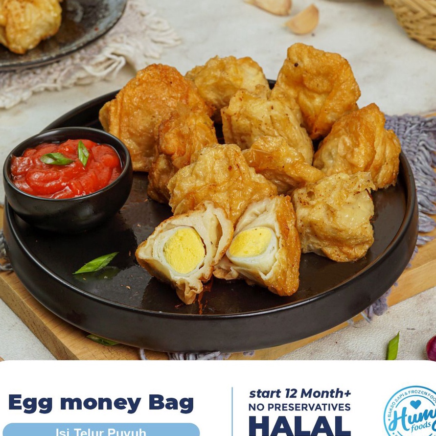 

MODEL TWL165 EGG MONEY BAG ISI TELUR PUYUH 1PCS HOMEMADE No MSG No Pengawet