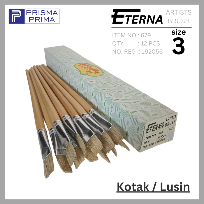 

Kuas Cat Lukis Eterna No 3 Artists Brush Gambar Set per Lusin
