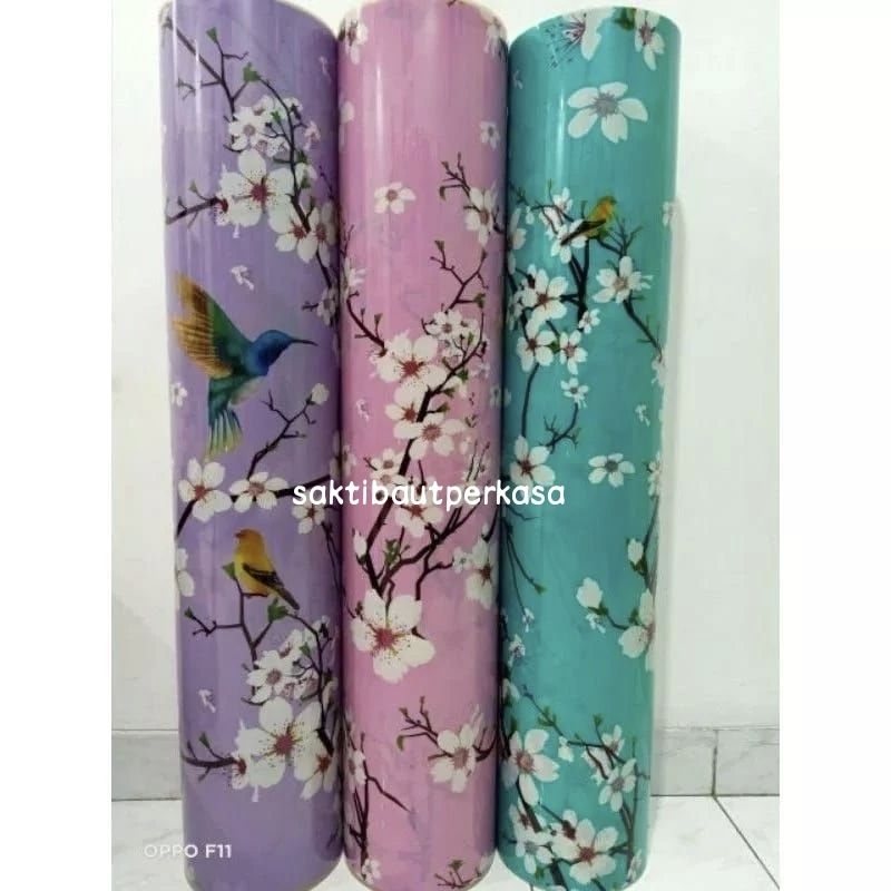 Fiber Pagar Motif SAKURA Penutup Pagar Plastik TERMURAH