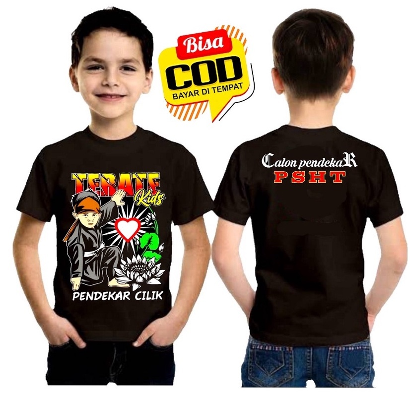 BAJU KAOS TERATE KIDS PSHT ANAK ANAK KECIL LAKI LAKI PEREMPUAN TERBARU PSHT COMBED