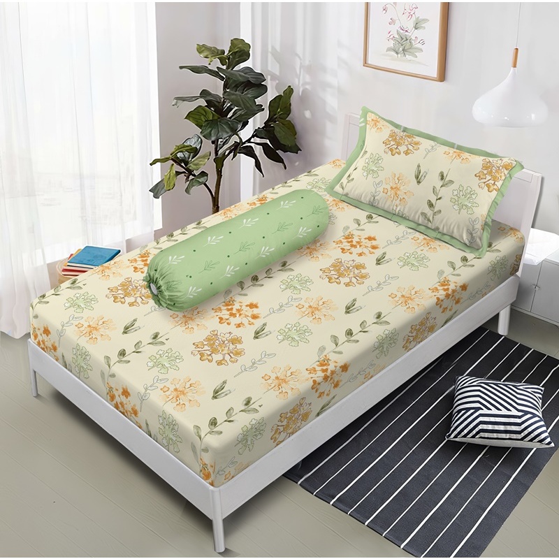 Vallery Quincy Signature - Sprei Single 120x200 Tinggi 40Cm - Georgia