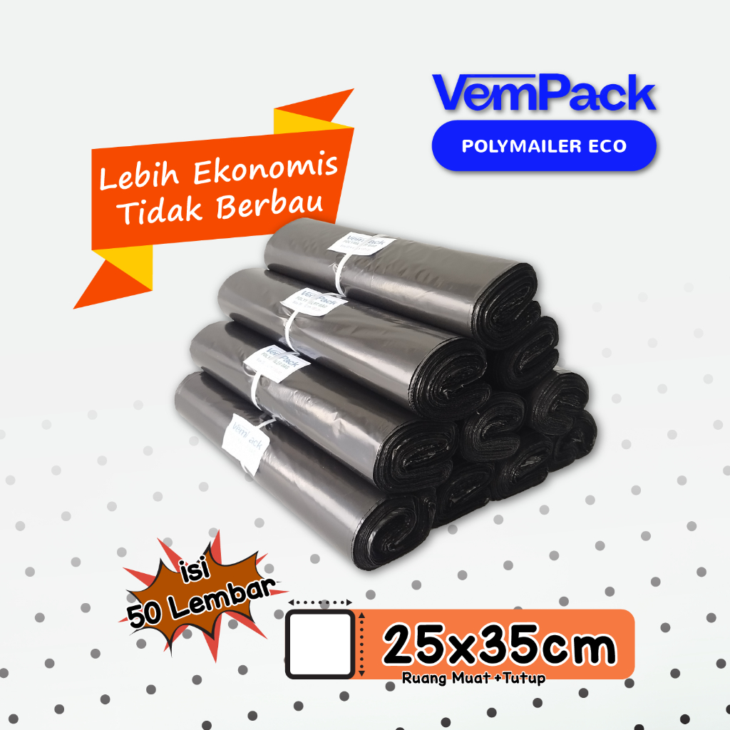 

Plastik Kemasan Online Polymailer Eco 25x35 Cm 50 Lembar 50 Micron Termurah