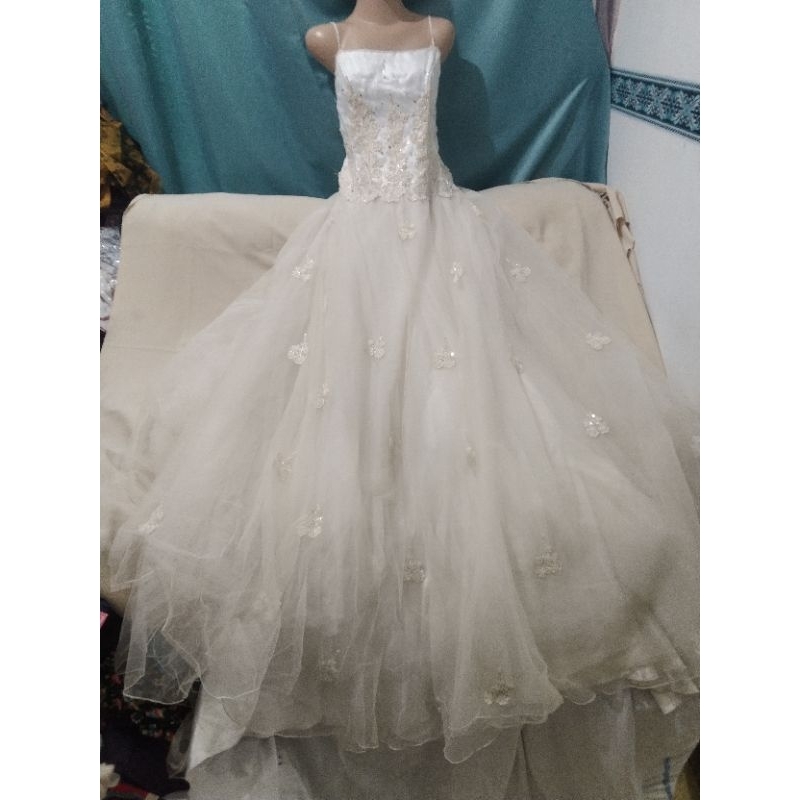gaun pengantin / gaun wedding / baju pengantin / PL / preloved
