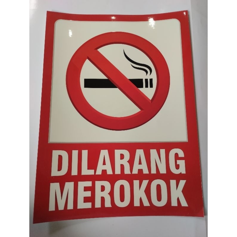 

Stiker Dilarang Merokok