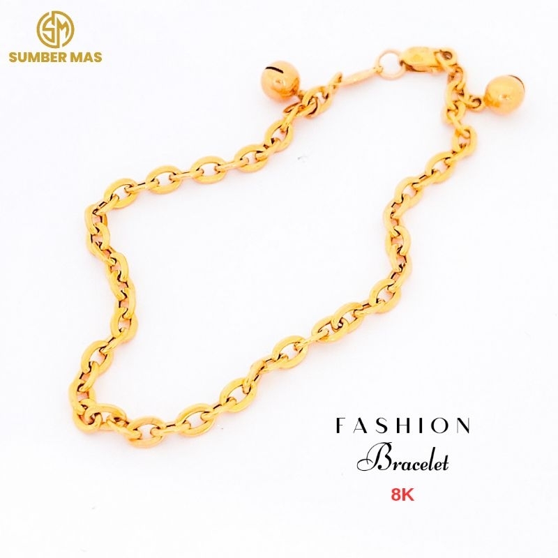 GELANG RANTAI EMAS 8K - SUMBER MAS