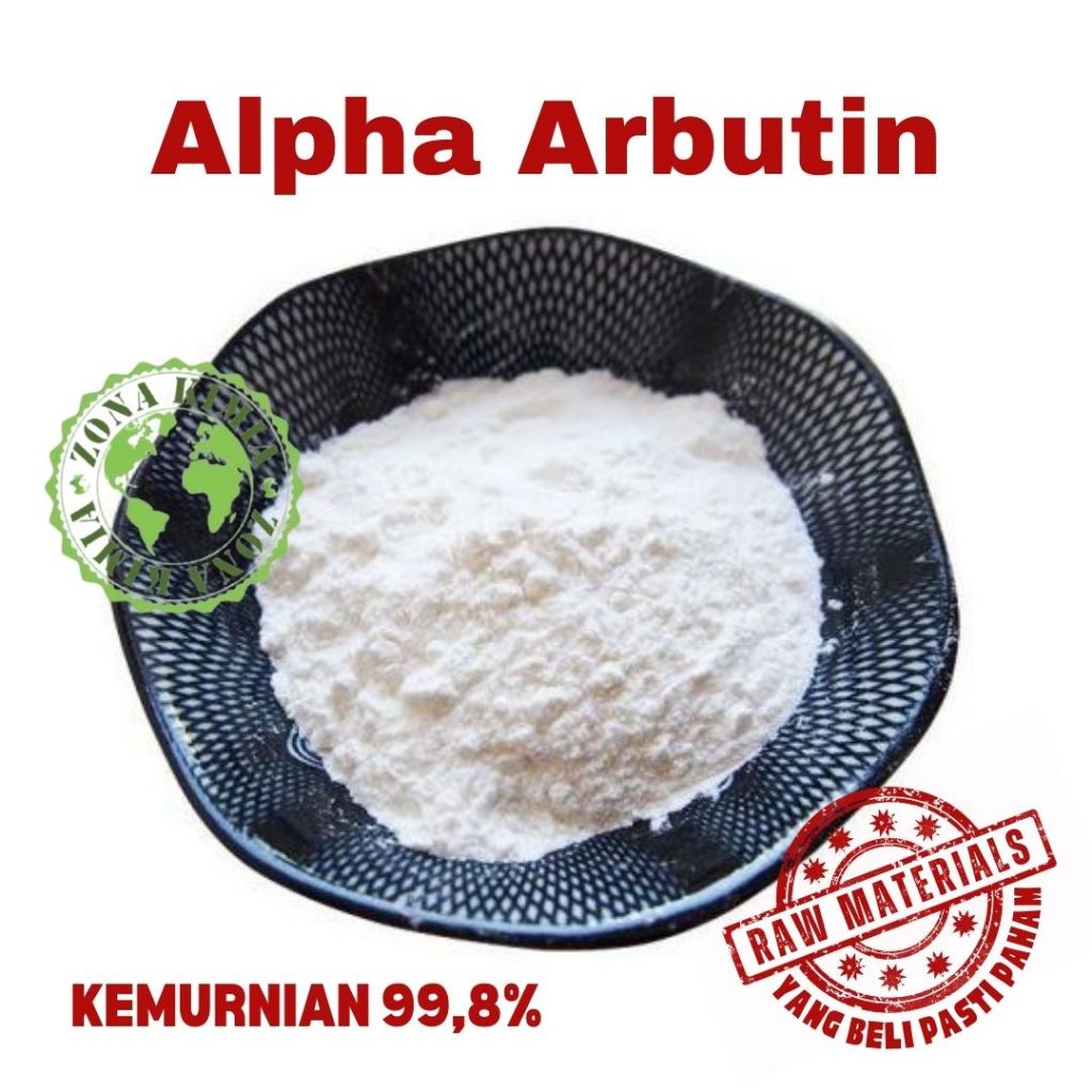 JUAL Alpha Arbutin Powder Murni Mencerahkan Kulit Whitening Agent Bubuk Alpha Arbutin 10gram