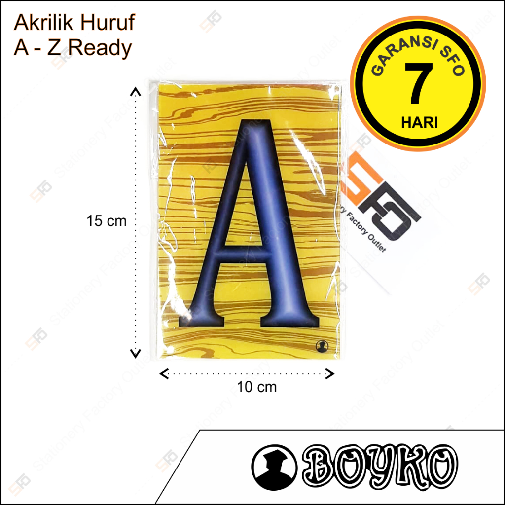 

Akrilik Huruf - Acrylic Sign 15cm x 10cm - SFO Semarang Official