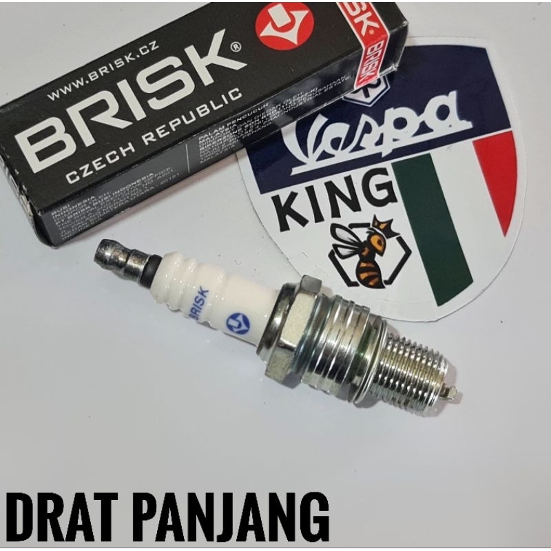 busi vespa racing BRISK drat PANJANG Px Ps Excel Exclusive Spartan