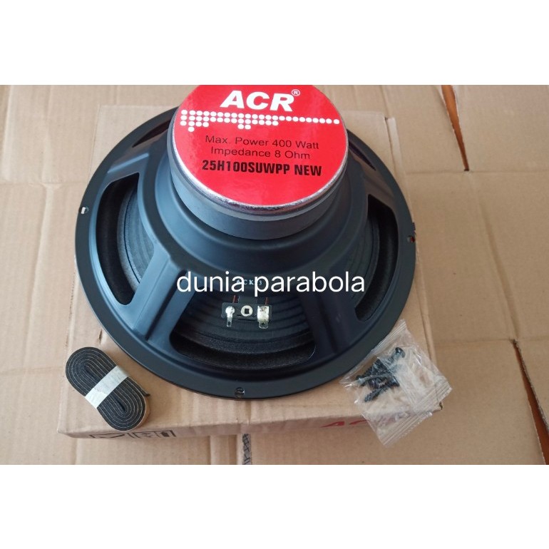 Speaker 10 inch ACR 25H100SUWPP speaker woofer ACR pro new