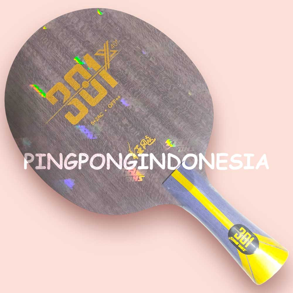 DHS Hurricane 301X - Blade Kayu Pingpong Tenis Meja Bat Bet Offensive 301 X Kayu Tenismeja