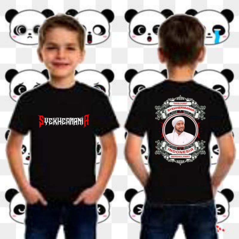 Baju kaos SYEKERMANIA(pecinta sholawat)anak-anak pria wanita murah