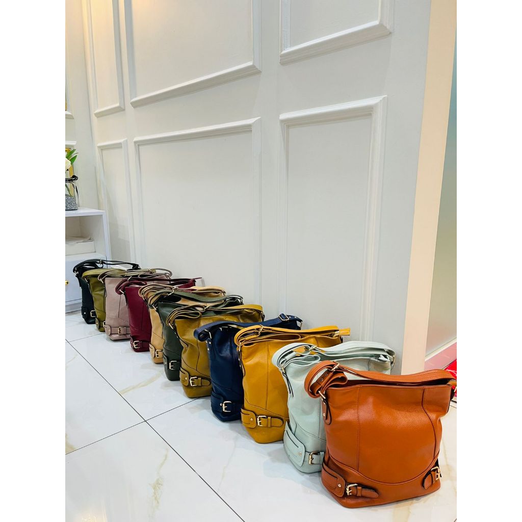 TAS KULIT WANITA SLEMPANG MODEL ELISABE*TH - TOKO SYAGITA KULIT ASLI GARUT