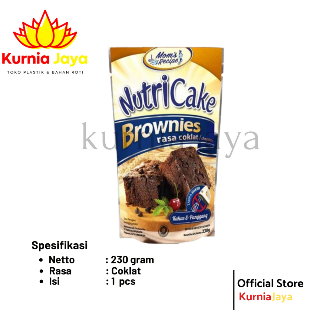 

[ NUTRICAKE ] Brownies Coklat 230gr