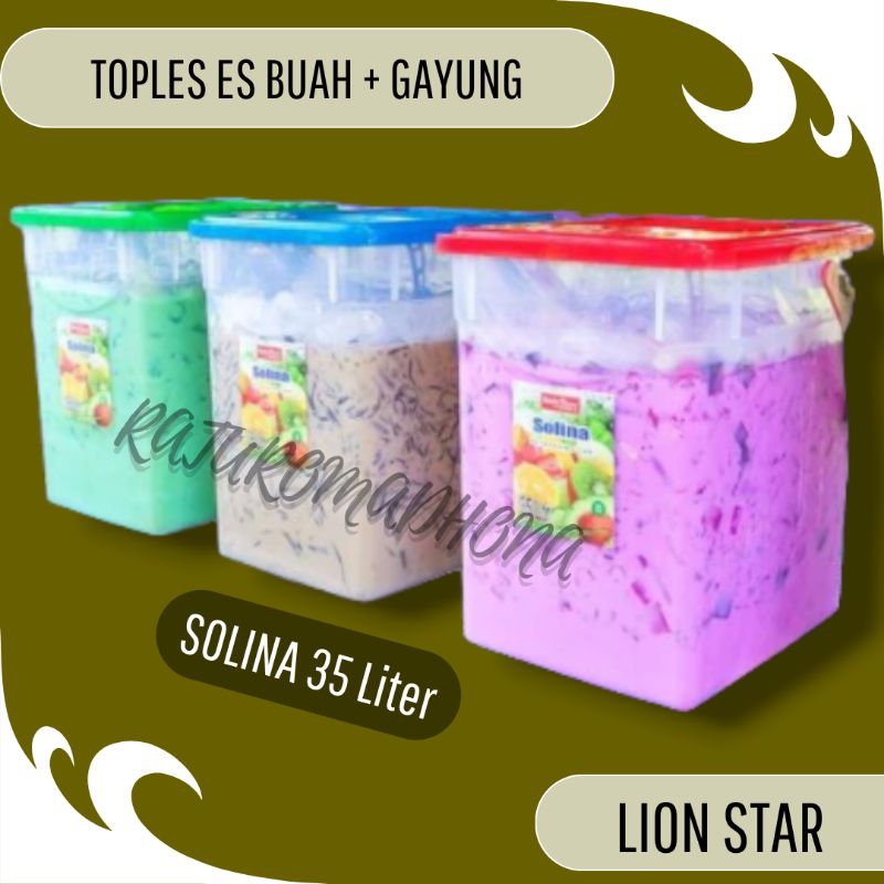 LION STAR - TOPLES ES BUAH + GAYUNG 35 LITER / SOLINA 35 LITER